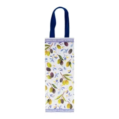 Caspari Gift & Bottle Bags|Mediterranean Blue Wine & Bottle Gift Bags - One Gift Bag Included