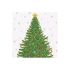 Caspari Christmas Napkins|Paper Cocktail Napkins|Merry And Bright Cocktail Napkins - 20 Per Package