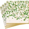 Caspari Paper Dinner Napkins|Modern Mistletoe Dinner Napkin - package of 20