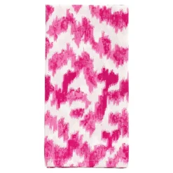 Caspari Bridal Shower|Valentine'S Day|Modern Moiré Cloth Dinner Napkins in Fuchsia - Set of 4