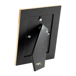 Caspari Lacquerware|Engagement Party|Modern Moiré Gold 4" x 6" Lacquer Picture Frame - includes 1 frame
