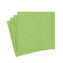 Caspari Paper Cocktail Napkins|Moiré Paper Cocktail Napkins in Lime - 20 Per Package
