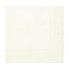 Caspari Christmas Napkins|Engagement Party|Moiré Paper Luncheon Napkins in Ivory - 20 Per Package