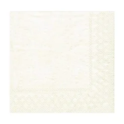 Caspari Christmas Napkins|Engagement Party|Moiré Paper Luncheon Napkins in Ivory - 20 Per Package