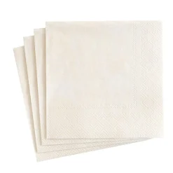 Caspari Christmas Napkins|Engagement Party|Moiré Paper Luncheon Napkins in Ivory - 20 Per Package