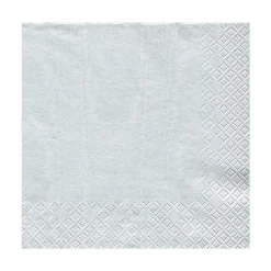 Caspari Christmas Napkins|Engagement Party|Moiré Paper Luncheon Napkins in Platinum - 20 Per Package