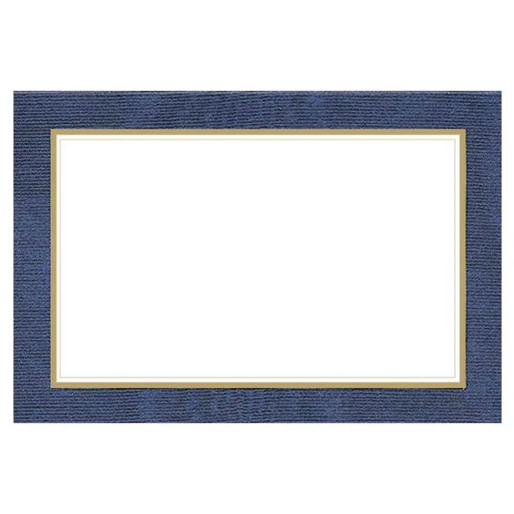 Caspari Engagement Party|Memorial Day|Moire Blue Place Cards Package 10 In