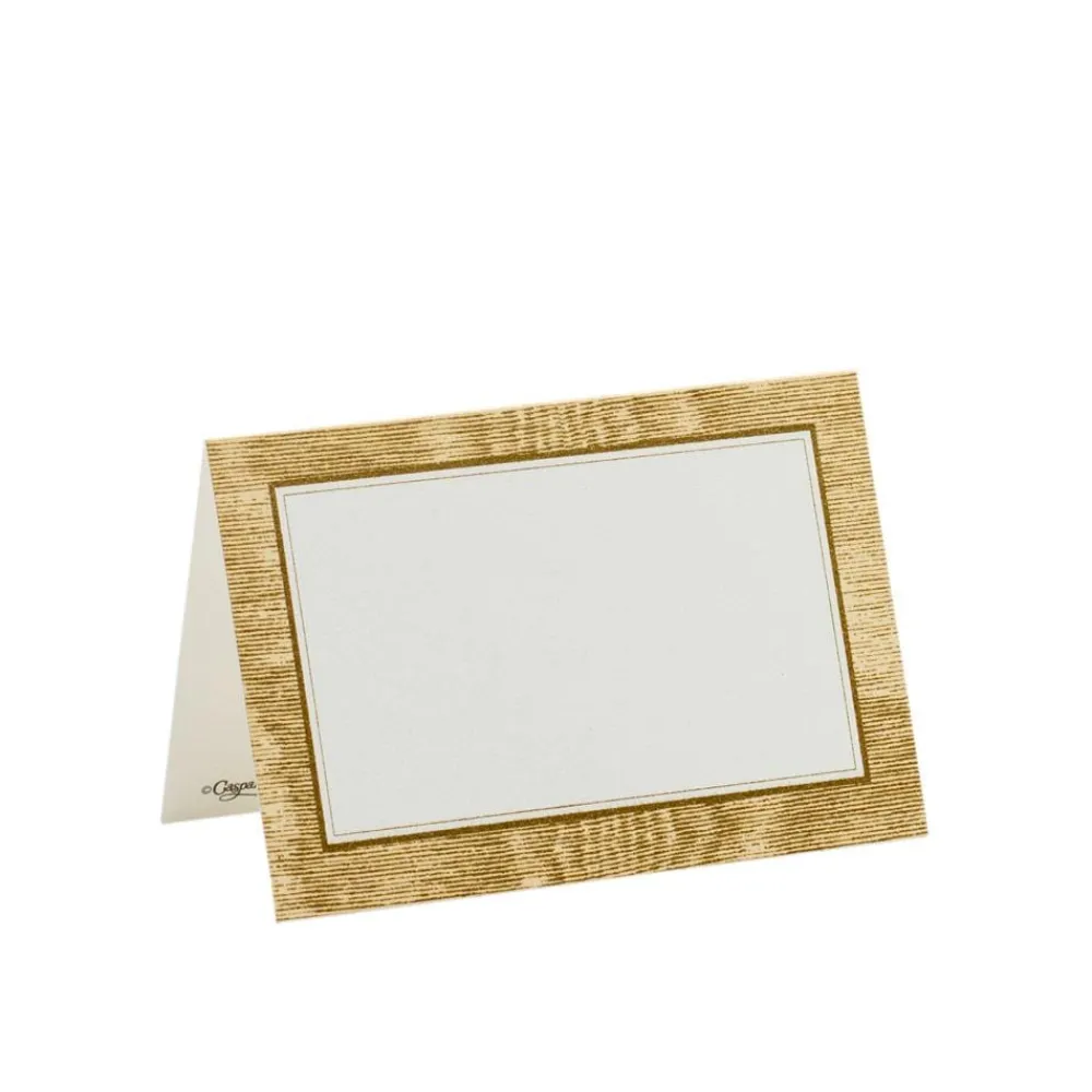 Caspari Engagement Party|Place Cards|Moire Gold Place Cards Package 10 In