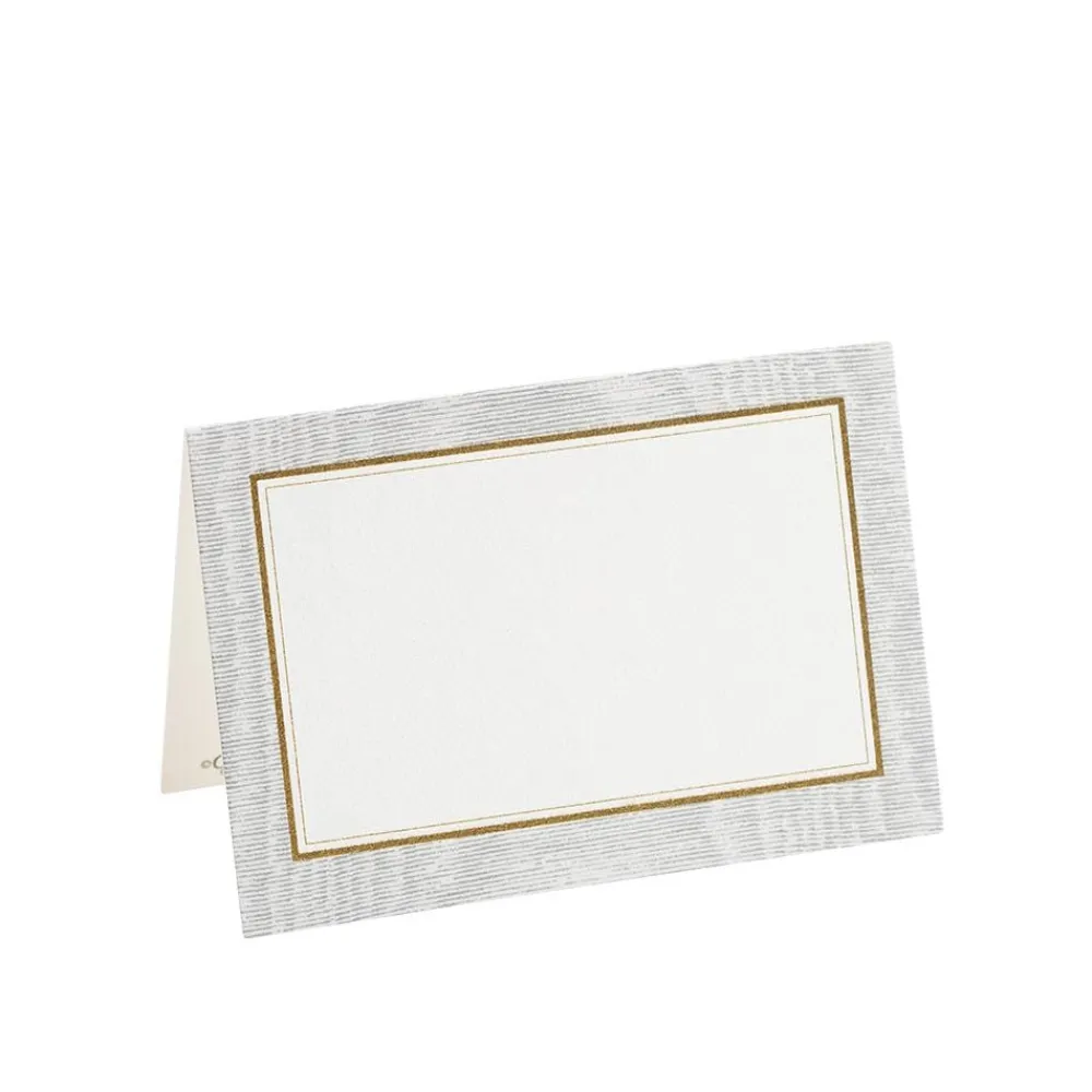 Caspari Engagement Party|Hanukkah|Moire Silver Place Cards Package 10 In