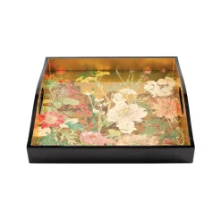 Caspari Lacquerware|Bar Trays|Mountain High Lacquer Square Tray - 1 Each