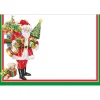 Caspari Christmas Place Cards|Place Cards|Mr. Claus Foil Place Cards - 8 Per Package