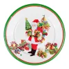 Caspari Christmas Plates|Paper Dinner Plates|Mr. Claus Paper Dinner Plates - 8 Per Package