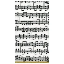 Caspari Christmas Napkins|Paper Guest Towels|Musica Paper Guest Towel Napkins - 15 Per Package