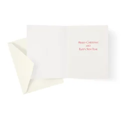 Caspari Christmas And Holiday Cards|Boxed Holiday Cards|My Christmas Tree Petite Boxed Christmas Cards - includes 15 cards & envelopes