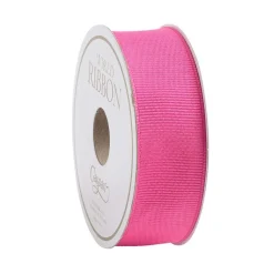 Caspari Bridal Shower|Birthday|Narrow Fuchsia Grosgrain Wired Ribbon - 8 Yard Spool