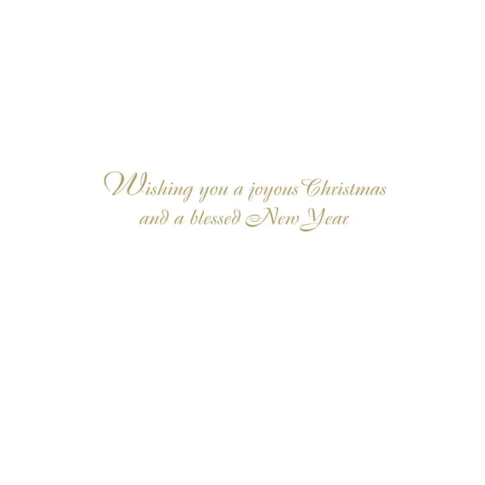 Caspari Christmas And Holiday Cards|Boxed Holiday Cards|Nativity with Tree Classic Boxed Christmas Cards - includes 15 cards & envelopes