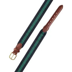 Barrons-Hunter Father'S Day|Navy & Green Wide Belgian Surcingle Belt