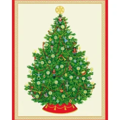 Caspari Christmas And Holiday Cards|Boxed Holiday Cards|Nutcracker Ballet Christmas Tree Large Boxed Christmas Cards - includes 15 Boxed Christmas Cards