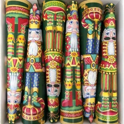 Caspari Christmas Crackers|Celebration Crackers|Nutcracker Christmas Christmas Cone Crackers-12 Inch/6In