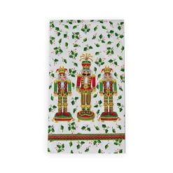 Caspari Christmas Napkins|Paper Guest Towels|Nutcracker Christmas Guest Towel Napkins - 15 Per Package