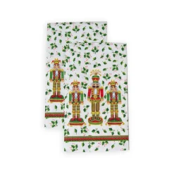 Caspari Christmas Napkins|Paper Guest Towels|Nutcracker Christmas Guest Towel Napkins - 15 Per Package