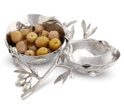 Vagabond House Serving Platters & Bowls|Olive Double Serving Bowl