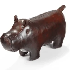 Omersa New Year'S|Omersa Leather Animals|Leather Hippopotamus- Miniature