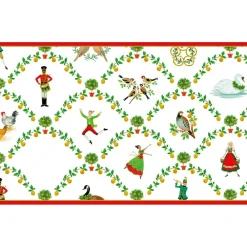 Caspari Christmas And Holiday Cards|Boxed Holiday Cards|On The Twelfth Day Petite Boxed Christmas Cards - includes 15 cards & envelopes