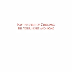 Caspari Christmas And Holiday Cards|Boxed Holiday Cards|Open Door Classic Boxed Christmas Cards - includes 15 cards & envelopes