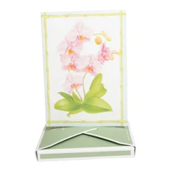 Caspari Note Cards|Orchid Conservatory Boxed Note Cards - 8 Note Cards & 8 Envelopes