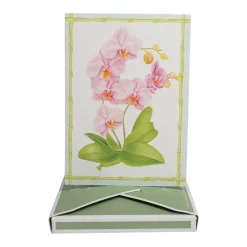 Caspari Note Cards|Orchid Conservatory Boxed Note Cards - 8 Note Cards & 8 Envelopes