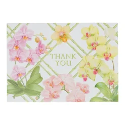 Caspari Thank You Notes|Orchid Conservatory Thank You Notes - 8 Note Cards & 8 Envelopes
