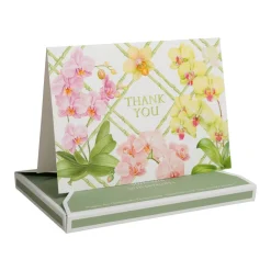 Caspari Thank You Notes|Orchid Conservatory Thank You Notes - 8 Note Cards & 8 Envelopes