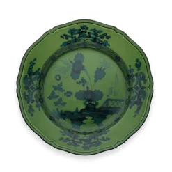 Ginori 1735 Summer Picnic|Fine Porcelain|Oriente Italiano Dinner Plate in Malachite - 1 Each