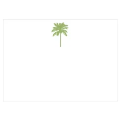 Caspari Correspondence Cards|Palm Tree Green Correspondence Cards - 12 Per Package