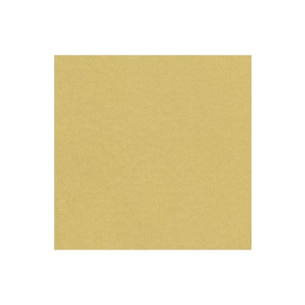 Caspari Christmas Napkins|Cocktail Party|Paper Linen Solid Cocktail Napkins in Gold - 15 Per Package