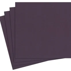 Caspari Paper Dinner Napkins|Paper Linen Solid Dinner Napkins in Aubergine - 12 Per Package