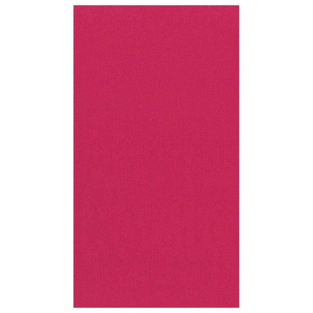 Caspari Bridal Shower|Paper Guest Towels|Paper Linen Solid Guest Towel Napkins in Fuchsia - 12 Per Package