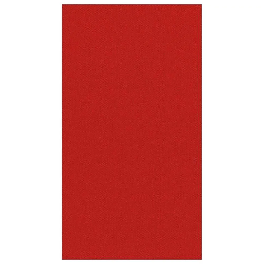 Caspari Christmas Napkins|Graduation Celebration|Paper Linen Solid Guest Towel Napkins in Red - 12 Per Package