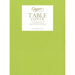 Caspari Bridal Shower|Table Linens|Paper Linen Solid Table Cover in Lime Green - 1 Each