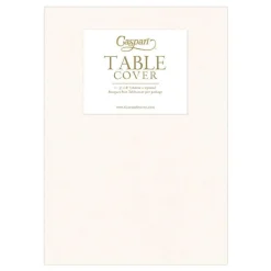 Caspari Graduation Celebration|Engagement Party|Paper Linen Solid Table Cover in Ivory - 1 Each