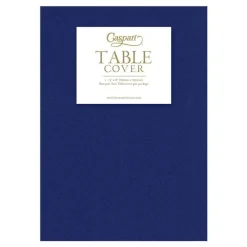 Caspari Engagement Party|Memorial Day|Paper Linen Solid Table Cover in Navy Blue - 1 Each