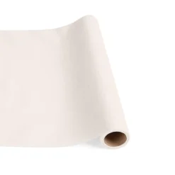 Caspari Graduation Celebration|Engagement Party|Paper Linen Solid Table Runner in Ivory - 1 Each