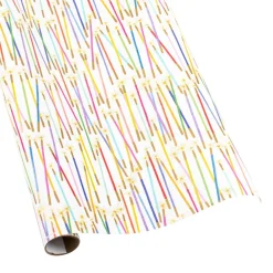 Caspari Birthday|Wrapping Paper|Party Candles Gift Wrapping Paper - 30" x 8' Roll