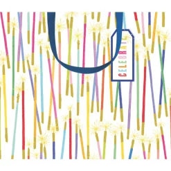 Caspari Birthday|Gift & Bottle Bags|Party Candles Large Gift Bag - 1 Each