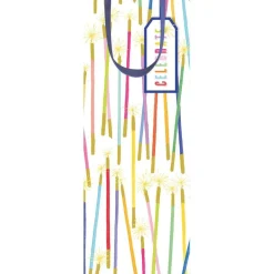 Caspari Birthday|Gift & Bottle Bags|Party Candles Wine & Bottle Gift Bag - 1 Each