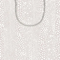 Caspari Christmas Gift & Bottle Bags|Engagement Party|Pebble Small Square Gift Bag in Grey - 1 Each