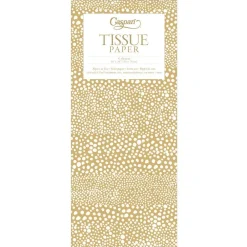Caspari Christmas TIssue Paper|Graduation Celebration|Pebble Tissue Paper in Gold - 4 Sheets Included