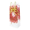 Caspari Gift & Bottle Bags|Pepperberry White Wine & Bottle Gift Bags - 1 Each
