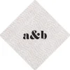 Personalization by Caspari Thanksgiving|Personalized Double Initial Jute Cocktail Napkins